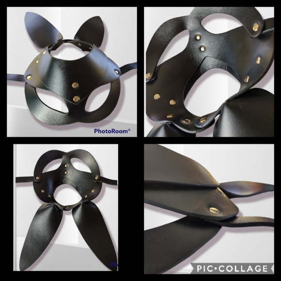 Pc leather bad bunny mask festival/photo shoot - Picture 2 of 10